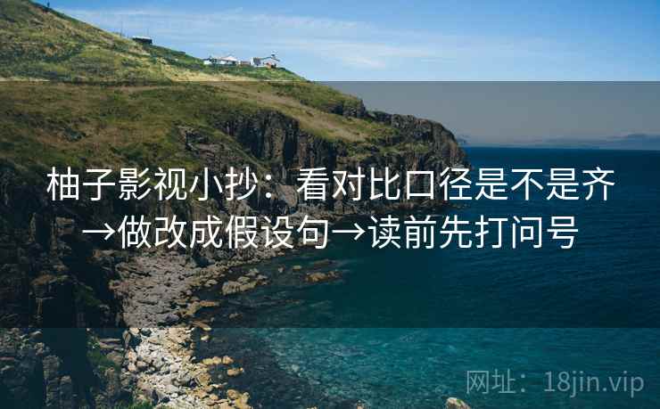 柚子影视小抄：看对比口径是不是齐→做改成假设句→读前先打问号